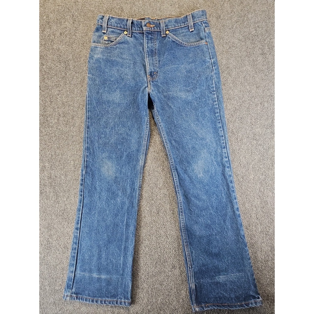 Vintage Levis 90s 517 Orange Tab  Jeans Mens 34x30 Blue Denim Made In USA 1573